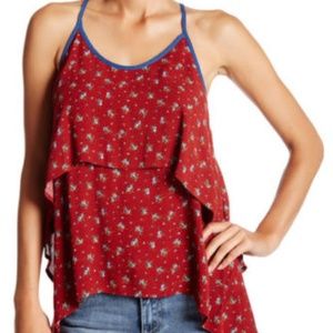 Harlowe & Graham Ruffle Tiered Cami ,S